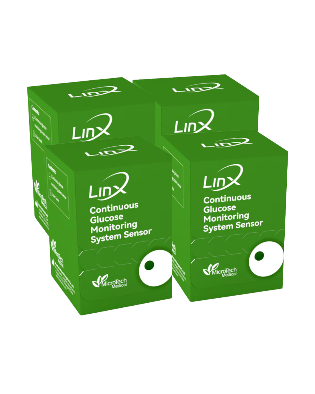 GluX glükóz monitorozó CGM szenzor 2 hónapos csomag (4db)