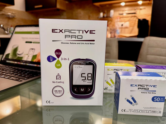 MicroTech Exactive Pro 3in1 – Vércukor, Ketontest és Húgysav szint mérés egy készülékben