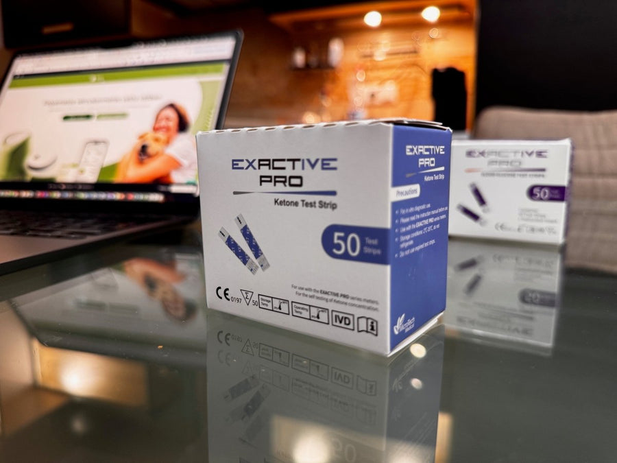 MicroTech Exactive Pro – testovacie prúžky na ketóny 50 ks (ketone test strip)
