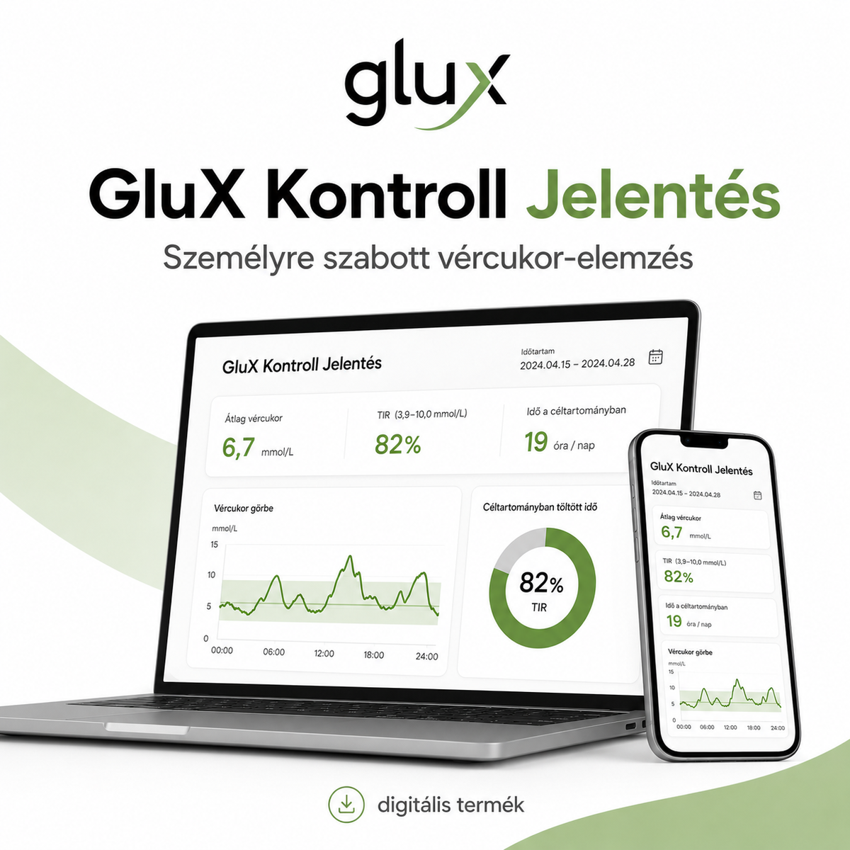 GluX Kontroll – personalizovaná analýza glykémie a poradenstvo